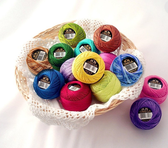 Paquete De 8 5g de algodón Perle 5 madeja ancla Surtido Colores-los colores pueden variar 
