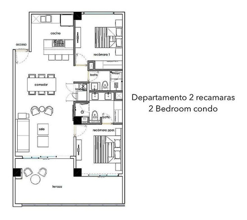 Imagen 23 de 23 de Departamento Con 2 Terrazas, Ventanas Panorámicas Casa Club,