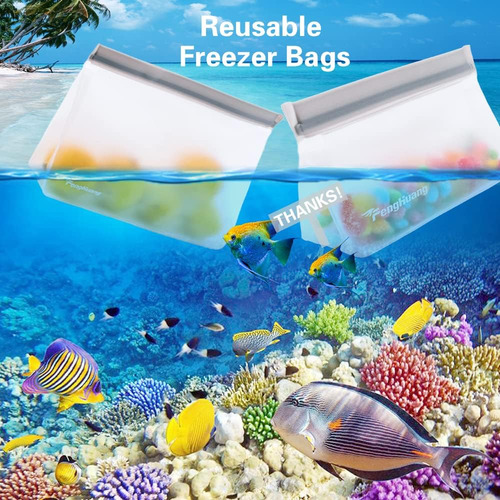 12 Bolsas De Almacenamiento Reutilizables, Bolsas De Almacen