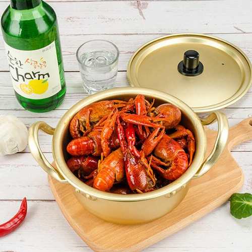 Imagen 5 de 12 de 2x Olla De Fideos Coreana Hot Aluminio 18cm