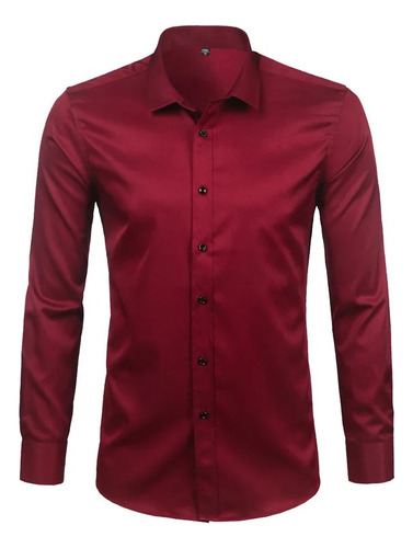 Camisa De Vestir De Bambú Para Hombre, Camisa Camisola De Ma