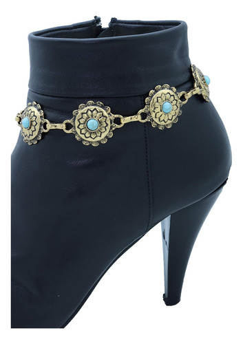Botas bohemias occidentales Trendyfashionjewelry Tfj para mujer, color
