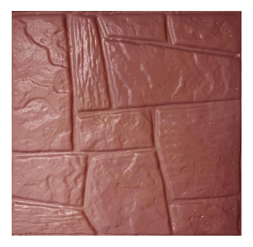 Molde Concreto Estampado Mod Piedra Laja Angular Poliuretano Forma Cuadrada