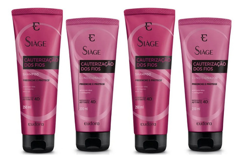 Imagem 1 de 1 de Siàge Cauterização 2 Kits Shampoo + Condicionador - Eudora