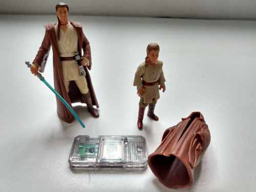 Figuras Star Wars Obi-wan, Anakin Niño Episodio I Hasbro (Usado)