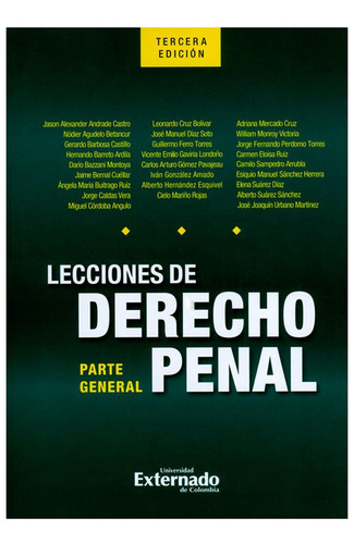 Libro Lecciones De Derecho Penal. Parte General