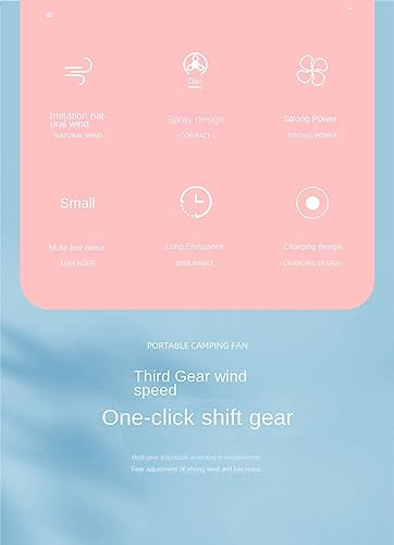 Ventilador De Mano Con Nebulización Usb Recargable Blanco