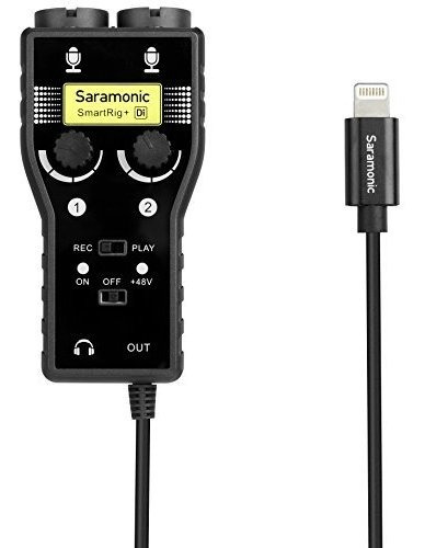 Saramonic Smartrig Di 2 Canales Xlr Y 35 Mm Microfono Mezcl