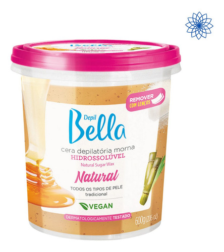 Depil Bella Cera Morna Hidrossoluvel 600 G ( Escolha ) Wxz Fragrância Natural