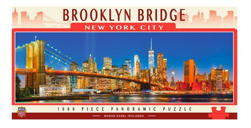 Imagen 2 de 3 de Rompecabezas Panorámico - Brooklyn Bridge Ny City