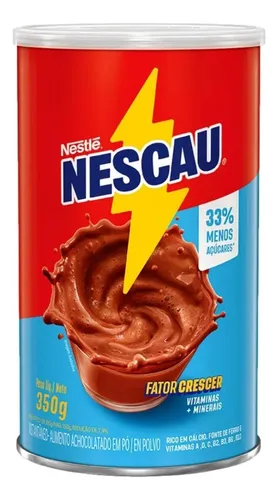 Achocolatado Em Pó 33% Menos Açúcares 350g Nescau