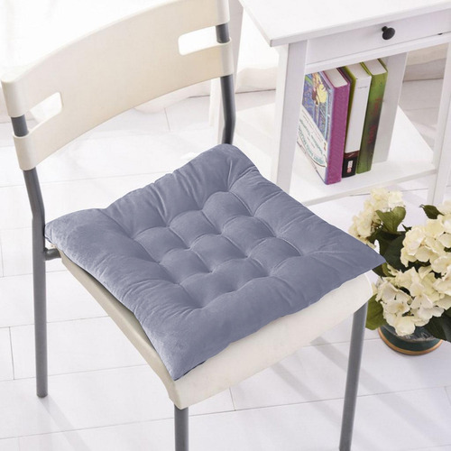 Silla Acolchada De Felpa, Asiento De Oficina Y Comedor Para