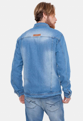 Jaqueta Fatal Jeans Conforto Estilo Surf Masculina Azull