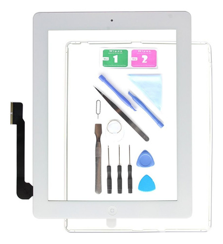 Pantalla Repuesto Para iPad Digitalizador Tactil Frontal Kit