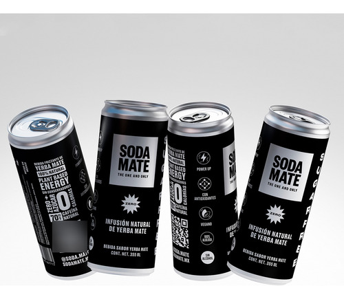 Soda Mate Sugar Free Lata 355ml 24 Pack Bebida Energética