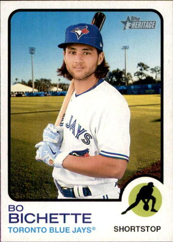 Topps Heritage 262 Bo Bichette, Tarjeta De Los Blue Jays De