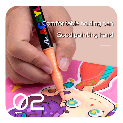 12 Rotuladores Skin Tones Soft Art Para Pintura Acrílica
