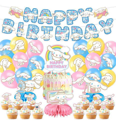 Decoracion Fiesta Cumpleaño Para Perro Dibujo Animado Kawaii