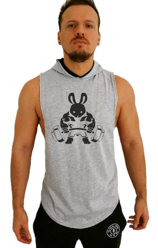 Musculosa Sudadera Capucha Rabbit Gym Gimnasio Crossfit