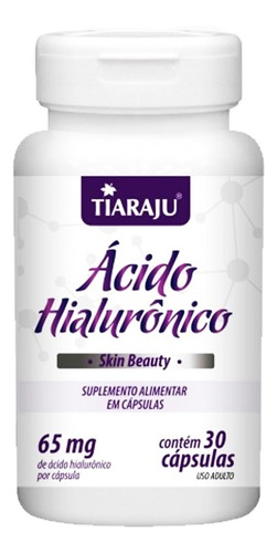 Ácido Hialurônico 65mg 30 Cápsulas - Tiaraju