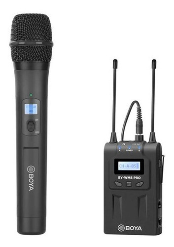 Sistema Micrófono Inalámbrico De Mano Wm8pro-k3 Boya Color Negro