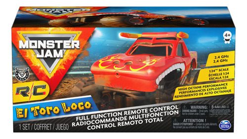 Mando A Distancia Monster Truck Monster Jam El Toro Loco 1:2