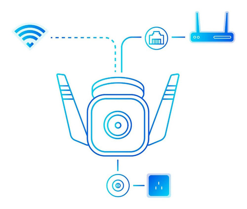 Cámara de seguridad TP-Link Tapo C310 V1 Tapo Smart con resolución de 3MP visión nocturna incluida blanca
