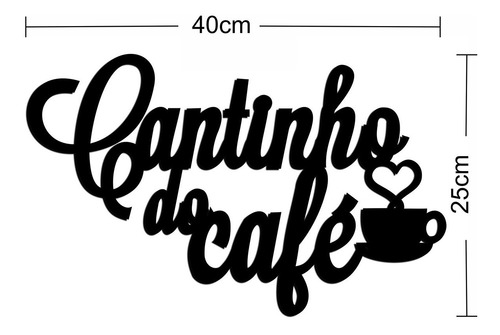 Imagem 2 de 3 de Painel Decorativo Cantinho Do Café Mdf
