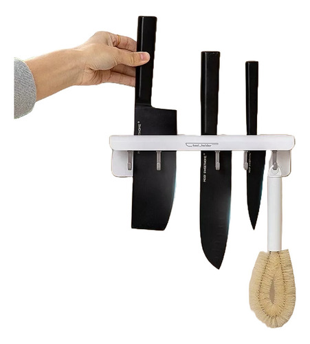 Organizador De Cocina Con Ganchos Utensilios Cuchillos Hogar