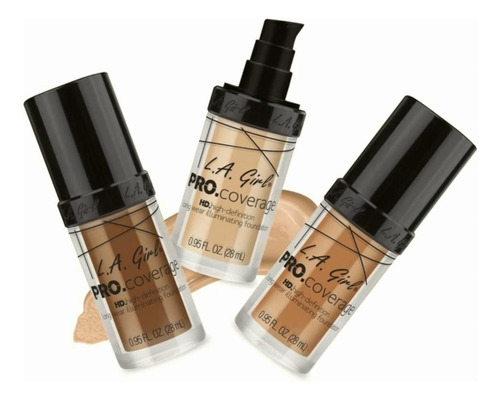 L.a. Girl Pro Coverage Liquid Foundation, Fair, 0.95 Fluid