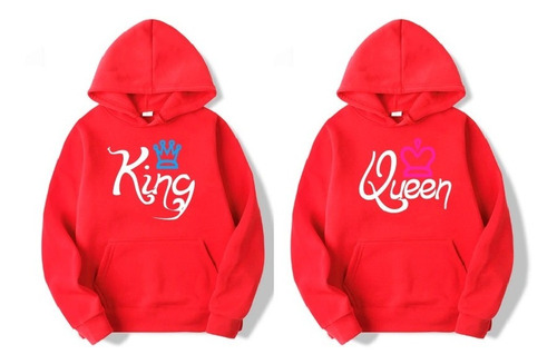 Buso Chompa Estampado Personalizado R: King Queen Novios .x2