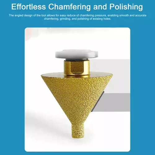 . Para 2x Broca Chanfro Diamante Porcelanato Chanfro Do Furo