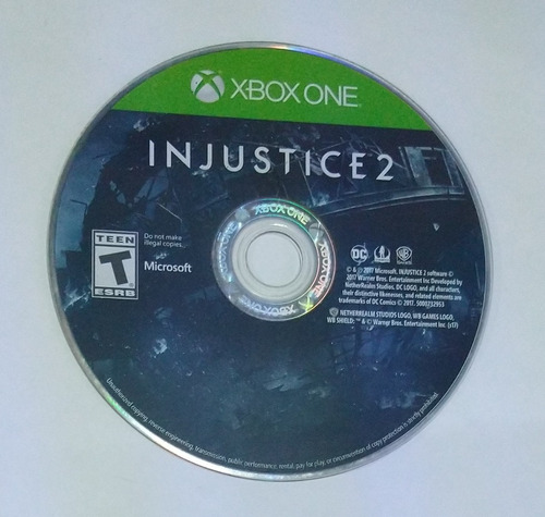 Injustice 2 Para Xbox One Usado (solo Disco)