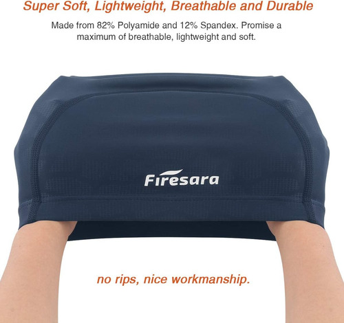Gorro De Natación De Tela Firesara, De Alta Elasticidad