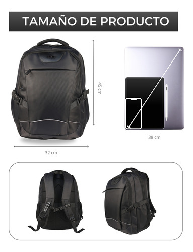 Mochila Ejecutiva Laptop Skv Original Resistente Reforzada