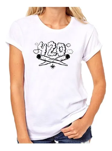 comprar Remera De Mujer Cannabis Chala Humo Cigarrillos 420