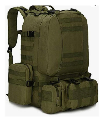 Mochila Tactica Militar Reforzada 55lts Verde Musgo