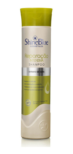 Shampoo Shine Blue Reparação Intensiva Oliva 300ml