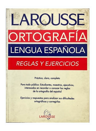 Libro Ortografía Lengua Española Reglas Y Ejercicios