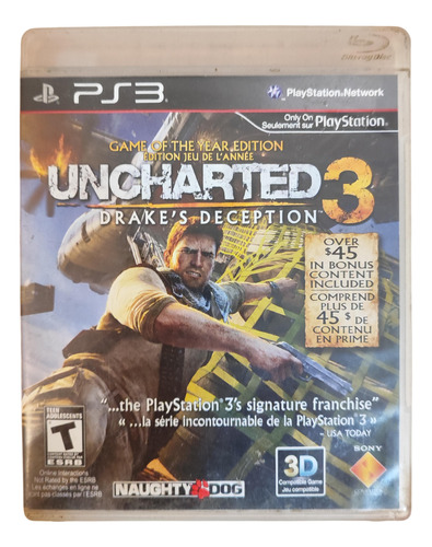 Uncharted 3 - Físico - Ps3
