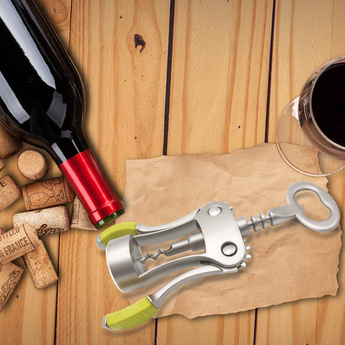 Sacacorchos De Acero Inoxidable Abridor De Vino Y Cerveza
