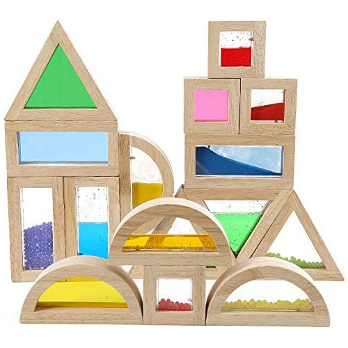 Large Wooden Building Blocks For Toddlers Baby Kids 16 ...