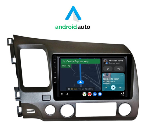 Multimidia Honda Civic G8 2007-2011 Android 14 64gb Carplay