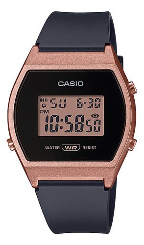 Reloj Casio Lw-204-1a Resina Mujer Oro Rosa