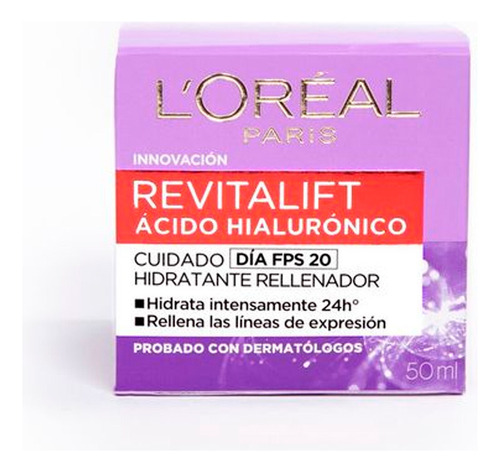 Loreal Revitalift Acido Hialuronico Dia Fps 20 50 Ml