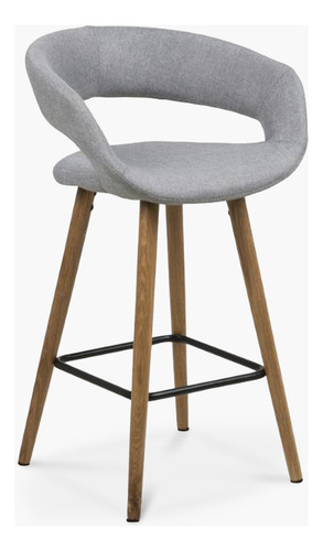 Taburete Medio 66 Tapiz Grace Gris