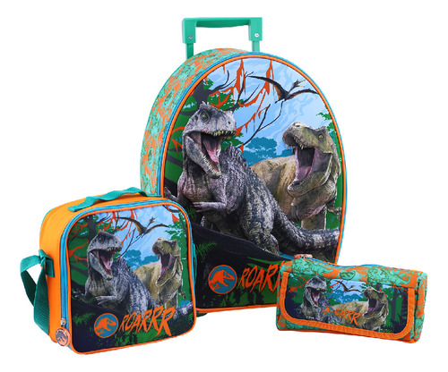 Scool Ranger Set Maleta Eva 3d Gde Jurassic_b