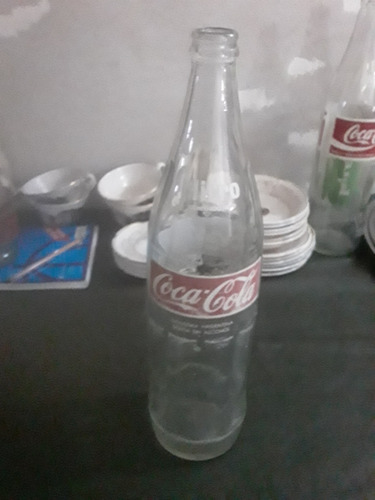 Botella Vidrio Vacia Coca Cola De Un Litro.