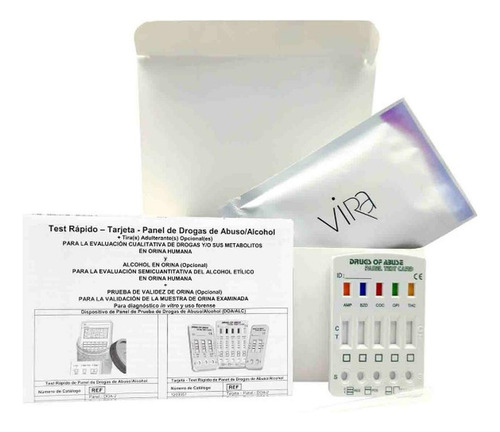 Kit 25 Test De Droga 5 En 1 | Thc Coc Amp Bzo Opi / Ohmni