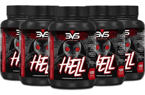 TermogĂȘnico 3vs - Hell 120g / Kit C/ 5 Unidades